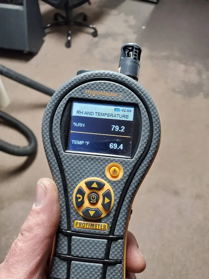 Moisture meter humidity assessment for Fire & Smoke Damage Restoration in Atoka